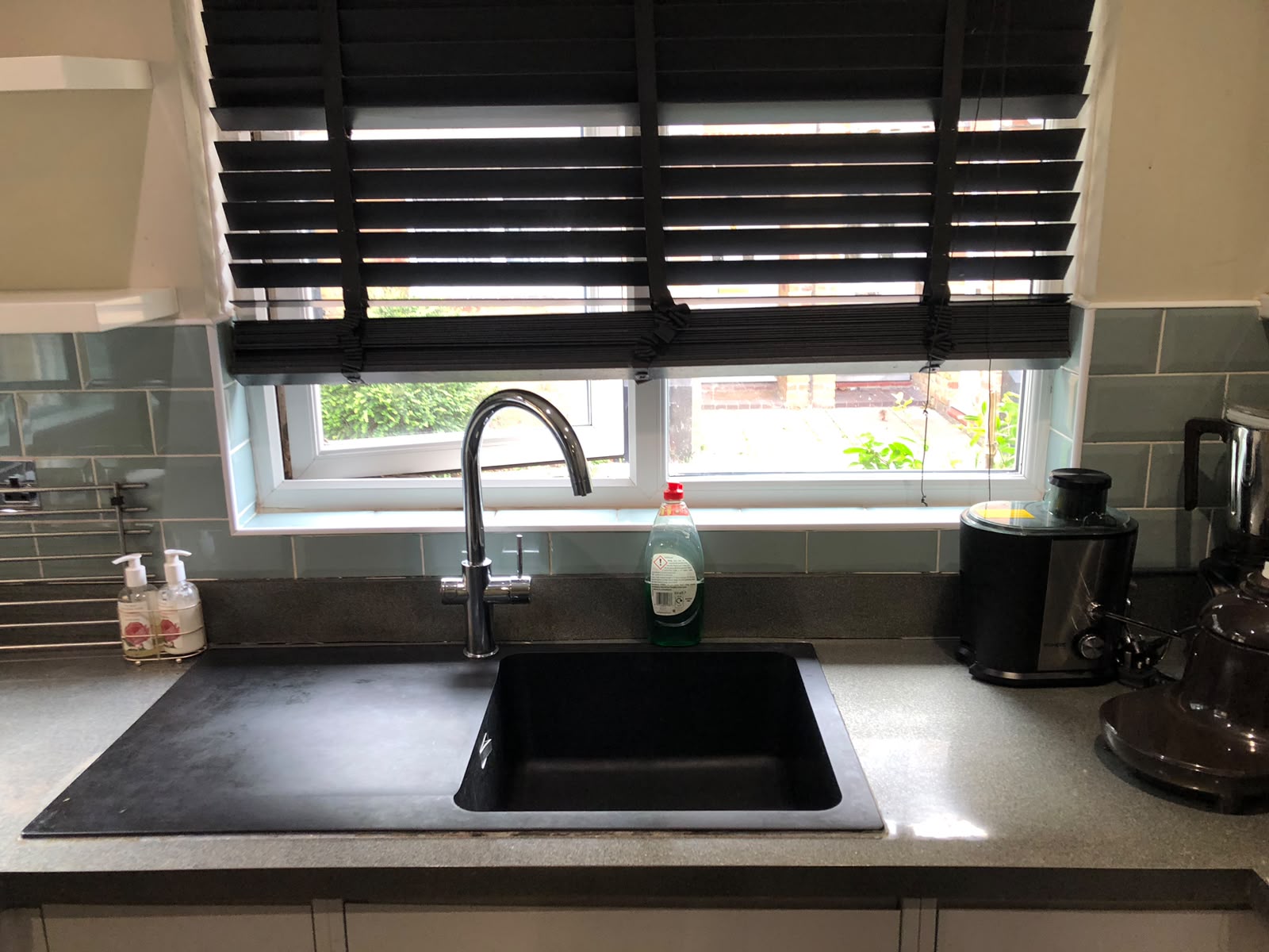 Kitchen sink deep clean — after cleaning